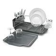 thumbnail image 3 of Polder KTH-615 Dish Rack & Tray 4 PC Combo– Advantage System Includes Rack, Drain Tray, Removable Drying Tray & Cutlery Holder – Stainless Steel & Plastic, 3 of 3