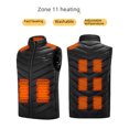 CrossBorder New Zone 2 to zone 15 heating vest intelligent electric