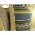 thumbnail image 2 of Plutus Chic Stripe Indigo Handmade Pillow-Color:Multi,Size:20" x 26", 2 of 4