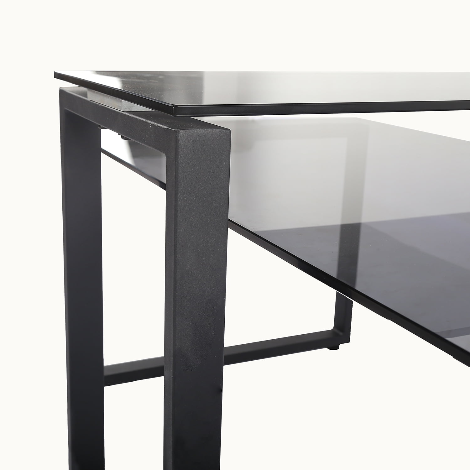 Resenkos Glass Living Room Center Coffee Table, 2 Piece Set Nesting Table for Home Office Resenkos Glass Living Room Center Coffee Table, 2 Piece Set Nesting Table for Home Office