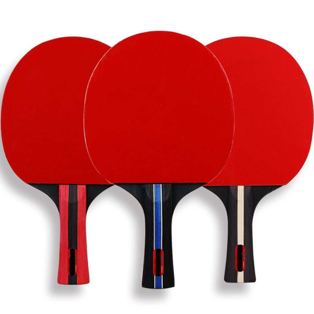 Table Tennis Paddle Pingpong Bat Set Table Tennis Handle Pingpong Training Bat Rubber Racket for Improving Table Tennis