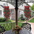 thumbnail image 5 of Artificial Rose Vines for Wall Decoration - 100cm Plastic Faux Hanging Plants for Indoor & Outdoor Use - Perfect for Weddings, Balconies, Porches, and Gardens - Available in Pink, Hot Pink Red, 5 of 5