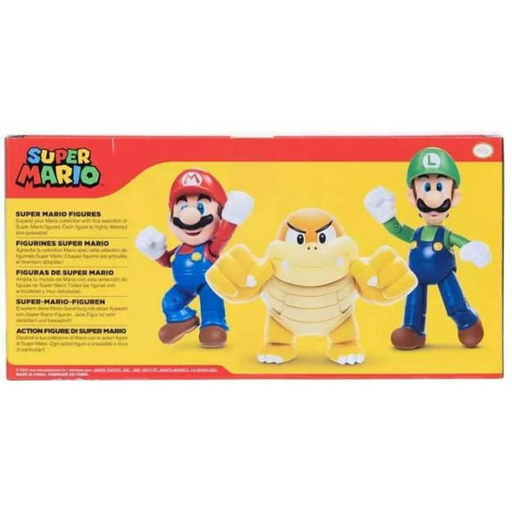 Super Mario Mario, Boom Boom & Luigi Figure 3-Pack
