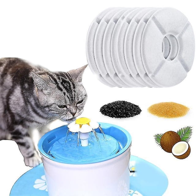 Filtros para fuentes de agua para gatos, filtros de repuesto para filtros de agua, suministros para mascotas