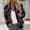 B, variant on Luxalzxs Womens Breast Cancer Jacket Pink Ribbon Print Long Sleeve Full Zip Breast Cancer Awareness Bomber Jackets