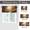 thumbnail image 6 of Fall Deer Forest Kitchen Curtain Valances Wildlife Animal Elk Moose Country Autumn Hunting Thermal Insulated Room Darkening Curtain for Dinning Room 54 by 18 in, 1 Panel, 6 of 6
