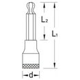 thumbnail image 2 of Gedore IN 19 LK 12-140 Screwdriver bit socket 1/2", long 12 mm, 2 of 2