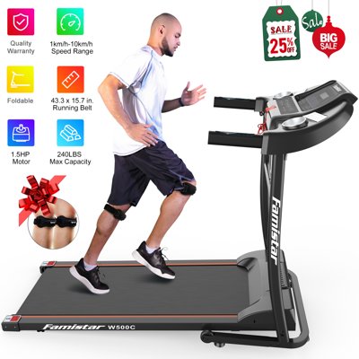 Portable Treadmill Famistar W500c Folding Electric Treadmill