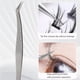thumbnail image 4 of Pinzas para extensiones de pestañas, juego de 5 pinzas de acero inoxidable japonés, pinzas para pestañas de volumen recto de 45 a 90 grados, color PLATA, 4 of 6