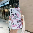 thumbnail image 1 of Sanrio Kuromi-funda de teléfono para iPhone, carcasa a prueba de golpes para modelos 14, 13, 12, 11 Pro Max, Mini, XR, X, XS, MAX, 8, 7 Plus, SE Fivean unisex, 1 of 2