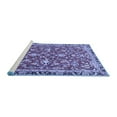 thumbnail image 2 of Ahgly Company Machine Washable Indoor Rectangle Persian Blue Traditional Area Rugs, 2' x 4', 2 of 4