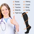 thumbnail image 6 of 3 Pairs Medical Sport Compression Socks - 15-20mmhg Graduated Knee-High Support for Men & Women, Ideal for Soccer, Running, and Nurses, 6 of 7