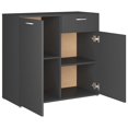 thumbnail image 4 of vidaXL Sideboard Grey 80x36x75 cm Engineered Wood, 4 of 5