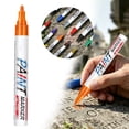 thumbnail image 2 of Stone Tablet Touch-Up Pen,Paint Markers for Tombstone Repair,Weatherproof Stone Engraving Pen,Paint Marker Pens for Metal,Wood,Fabric,Plastic,Rock Painting,Stone,Canvas,Glass,3ml(Orange), 2 of 9