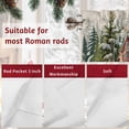 thumbnail image 7 of Christmas Elk Valances for Windows, 42 x 18in, Chalet Pine Tree Forest Winter Snow Scene Linen Rod Pocket Kitchen Valance Curtain Light Filtering Window Treatments for Living Room Bedroom, 1 Panel, 7 of 7