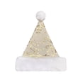 thumbnail image 6 of Christmas Gilding Pattern Hat Unisex Adult Kids Santa Hat Xmas Holiday Hat for Festive Party New Year Gift Decors, 6 of 11