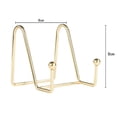 thumbnail image 5 of 4Pcs Plate Stands For Display Plate Holder Display Stand Metal Frame Holder Stand For Picture, Decorative Plate, Book, Photo Easel -Gold -Small, 5 of 6