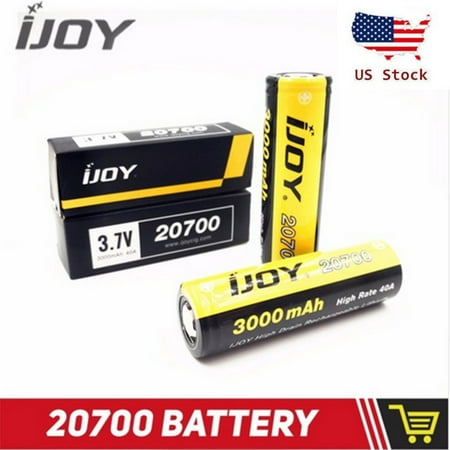 New ijoy 20700 3000mAh 20700 Li-on Rechargeable 3.7v 40a High Drain