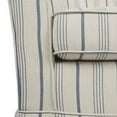 thumbnail image 4 of Accent Swivel Chair, Modern Round Barrel Back, Soft White Gray Fabric, 4 of 5