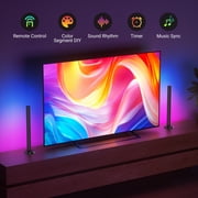 DAYBETTER RGB LED Light Bars, Music Sync TV Backlight with USB Powered , APP And Remote Control, 213 Preset Modes,16 Million Colors,Three Control Modes,Suitable for 45-70 inch TVs,2pack