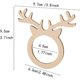 thumbnail image 2 of 30 pcs Christmas pure horn napkin rings wooden napkin holder dining table decoration for lunch dinner hotel home, 2 of 5