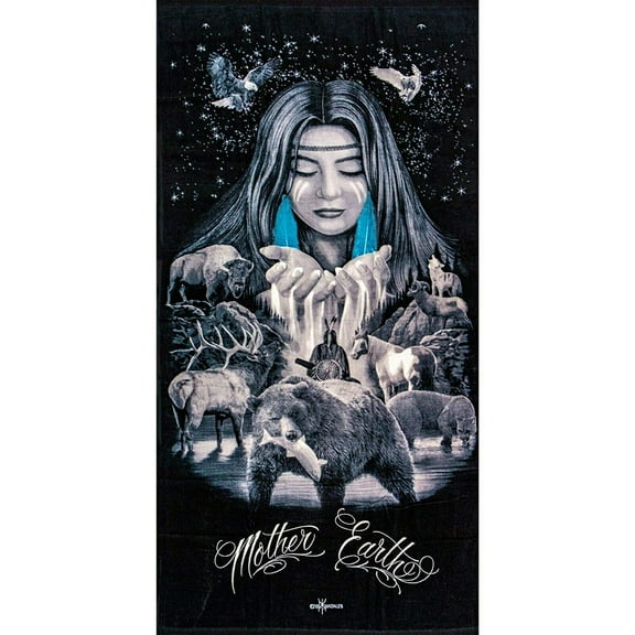 DGA Mother Earth beach towel 28" x 58"