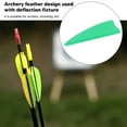 thumbnail image 3 of Feather Fletching, Plastic Feather Fletching Light Weight Easy To Use  for Archery White,Black,Green,Red, 3 of 8