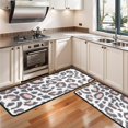 thumbnail image 3 of Kitchen Rugs Sets Of 2,White and Pink Of Leopard Print Anti Fatigue Kitchen Mat Rugs Non Slip Washable,Decorative Kitchen Floor Mats for Kitchen,Sink,Laundry,17"x47"+17"x47", 3 of 5