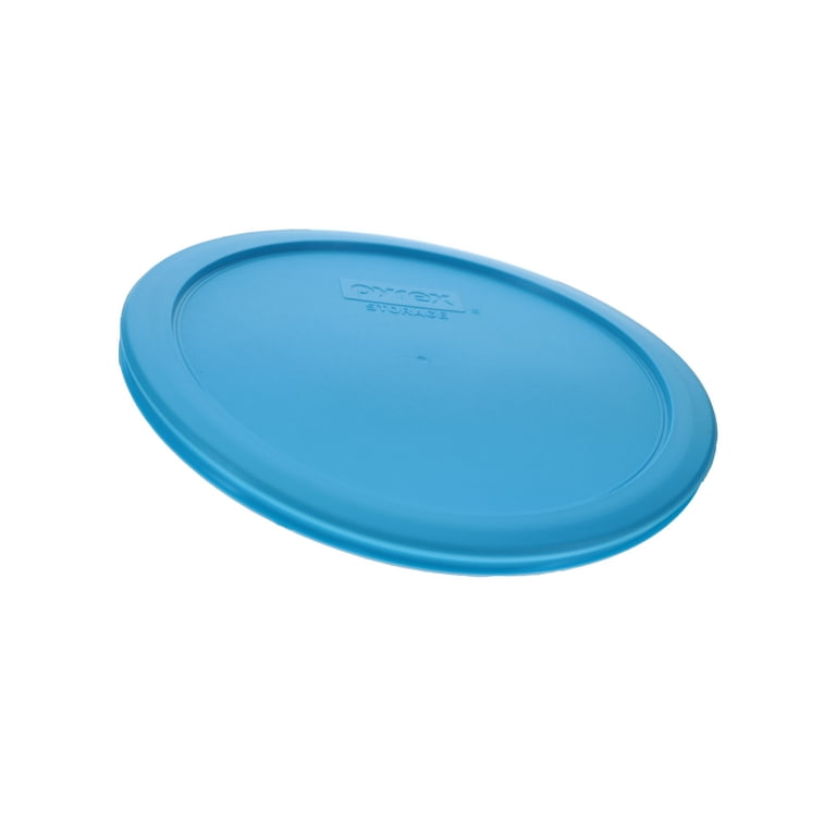 Pyrex 7203 7-Cup Glass Bowls with 7402-PC Blue Pantone Lids (2-Pack)