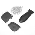 thumbnail image 4 of LYUMO Cast Iron Cleaner,Pot Cleaner,Stainless Steel Cast Iron Cleaner Scrubber Toothed Scraper Pot Handle Cover Kitchen Cleaning Kit, 4 of 8