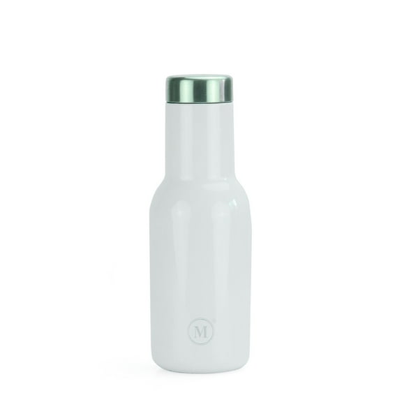 Stainless Steel Vacuum Insulated Slim Water Bottle - Set Of 2 - 350 ml - White