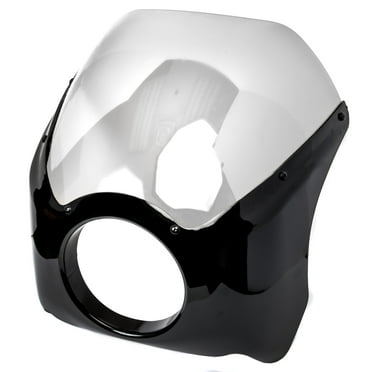 Krator Black & Clear Headlight Fairing Windshield Kit Compatible with Honda VF Magna Stateline 500 700 750 1100