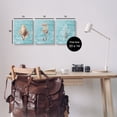 thumbnail image 3 of Stupell Industries Turquoise Sea Life Animals & Insects Painting Gallery Wrapped Canvas Print Wall Art, 11 x 14, Set of 3, 3 of 7