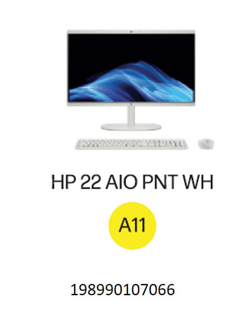 HP 21.45 INCH ALL-IN-ONE DESKTOP PC FHD PENTIUM 8GB 128 SSD WINDOWS 11 HOME IN S MODE CASHMERE WHITE
