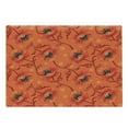 thumbnail image 1 of Orange Cutting Board, Poppy Flower Series Blossoms Romance Bohemian Design Print, Decorative Tempered Glass Cutting and Serving Board, Large Size, Burnt Orange Yellow, by Ambesonne, 1 of 1