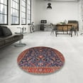 thumbnail image 4 of Ahgly Company Machine Washable Indoor Rectangle Industrial Modern Rose Dust Purple Area Rugs, 7' x 10', 4 of 7