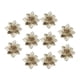 thumbnail image 4 of Decoraciones para árboles de Navidad 10 Piezas Navidad Brillo Poinsettia Flores Artificiales Decoración 11 Cm Champán Oro Magideal Decoraciones para árboles de Navidad, 4 of 7