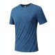 thumbnail image 5 of Ceisia Men's Athletic Textured T-shirt Short Sleeve Round Neck Quick Dry Slim Fit Outdoor Climbing Running Casual Tee Tops Slim Fit Dark Blue XL Gifts, 5 of 7