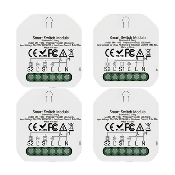 Tuya 2 Gang Switch Module DIY Light BreakerSmart Life APP, Work With Home,1/2 Way ,Trusted and Reliable
