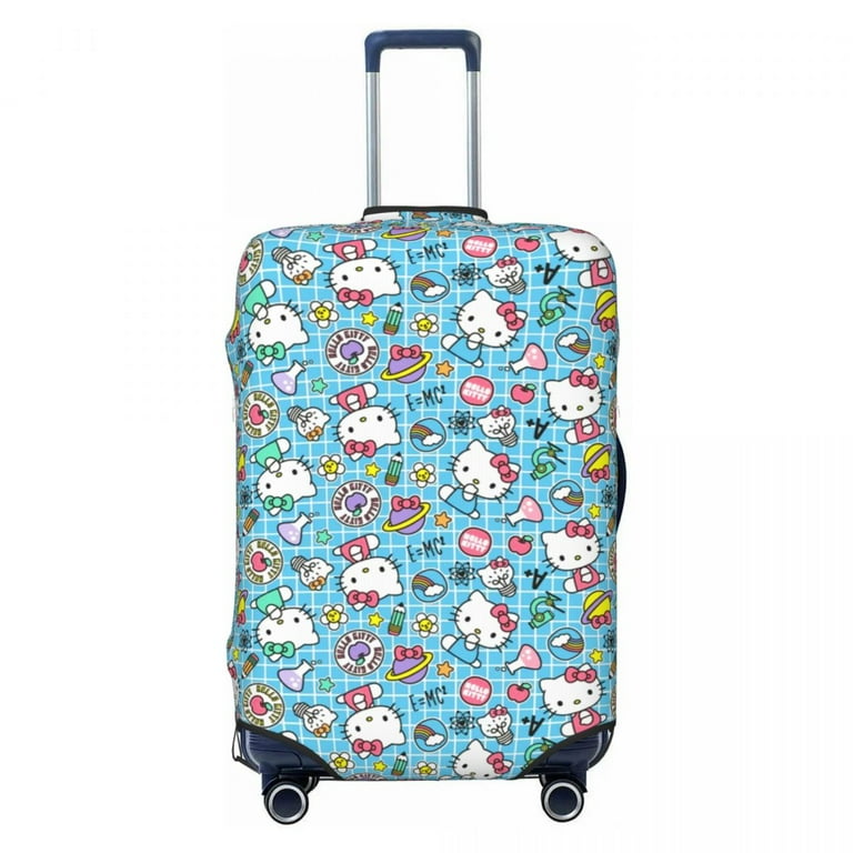 Custom Sanrio Hello Kitty Travel Luggage Cover Washable Suitcase Cover Protector Fit 18 32 Inch Walmart