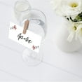 thumbnail image 4 of Koyal Wholesale Spring Mauve Daisies Place Cards for Wedding Party Tables, Seating Name Place Cards for Holders, 60 Pack, 4 of 5