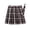 Brown2, variant on Big Girls Dress Graceful Checkered Pleat Bright Smooth for Casual Charming Elegant Fancy Stylish Pretty Pleated Skirt