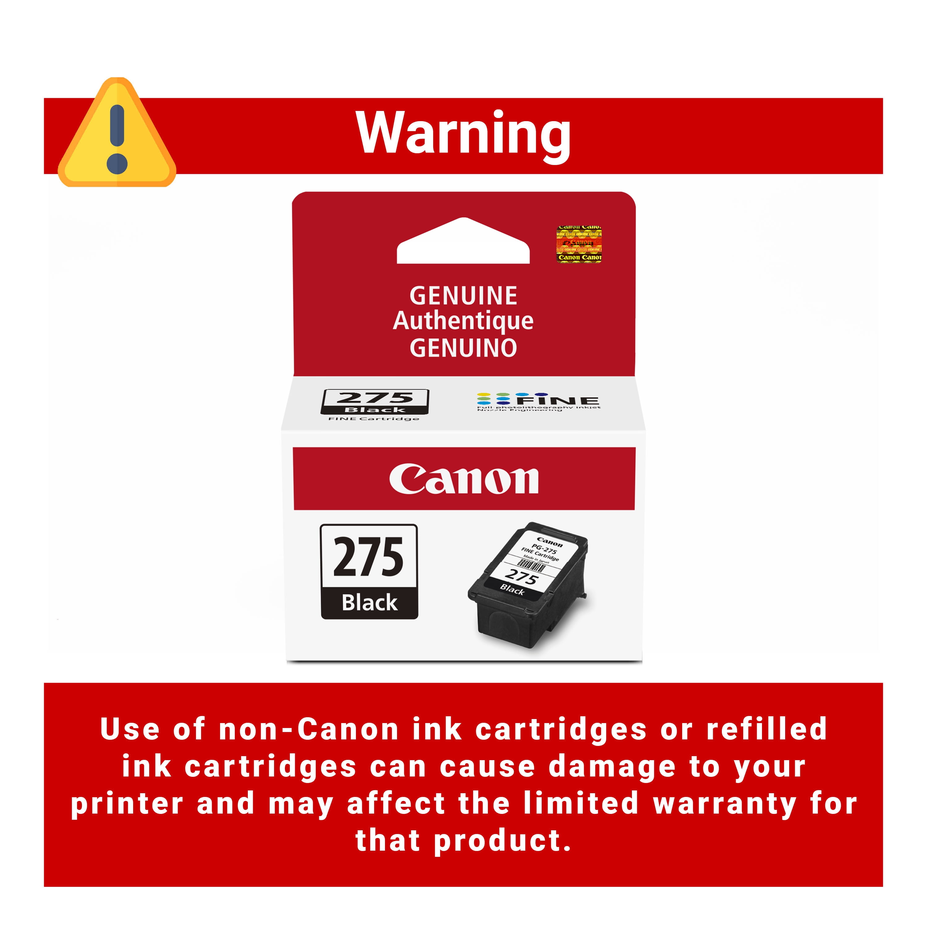 Canon 275 Black Standard Yield Ink Cartridge