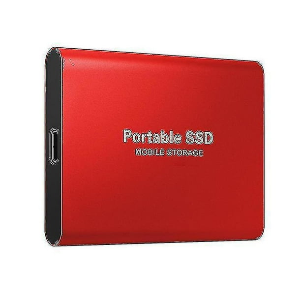 Disque Dur Externe Mini SSD Portable 4TB 4To Stockage Or avec OTG