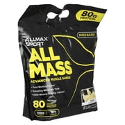ALLMAX Sport, All Mass, Advanced Muscle Gainer, Vanilla, 5 lbs, 2.27 kg (80 oz)