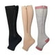 thumbnail image 1 of 3 pares de calcetines de compresión con cremallera, calcetines de compresión de nailon con punta abierta para caminar y correr S/M YUNYI BRAND  Deportes, 1 of 8