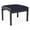 Navy, variant on Lenox Wood Reception Waiting Room 18" 1-Seat Bench / Black Wood / Black