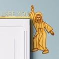 thumbnail image 3 of 2 uds Jesús te veo puerta esquina señal decoración puerta de madera ángulo izquierdo y derecho señal decoración de la esquina de la puerta, 3 of 5
