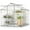 Transparent-8FT, variant on Yardi Yarda 6 x 6 x 6.5 FT Large Walk-in Green House with Rain Gutters and Polycarbonate Panels, Heavy-Futy Greenhouse, Silver