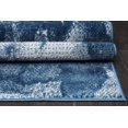 thumbnail image 7 of La Dole Rugs Blue Abstract Contemporary Marble Minimal Design Area Rug For Living Room Bedroom Dining Kitchen 6'7"x9'6", 7 of 7